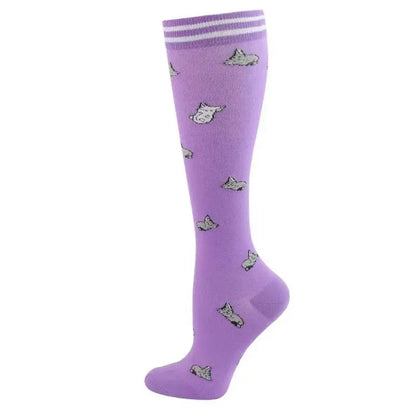 New Men Women Compression Socks for Leggings Running Marathon Pressure Soccer Adult Socks Network Red Pressure Nurse Men Socks