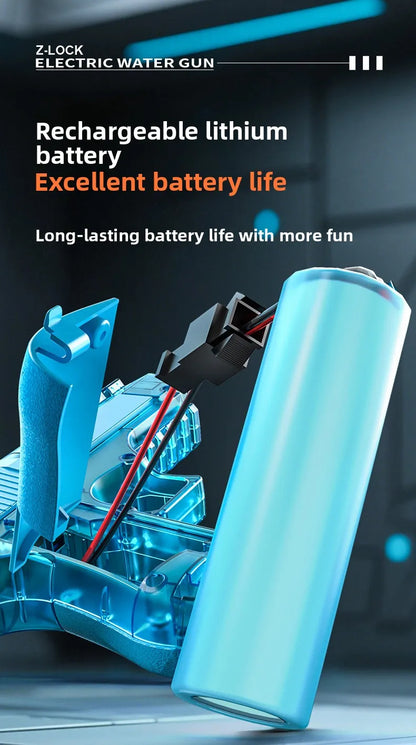 New Electric Water Gun With light Sprays Flame Effect Fully Automatic Shooting Toy Outdoor Beach Water Gun Toy Children Gift