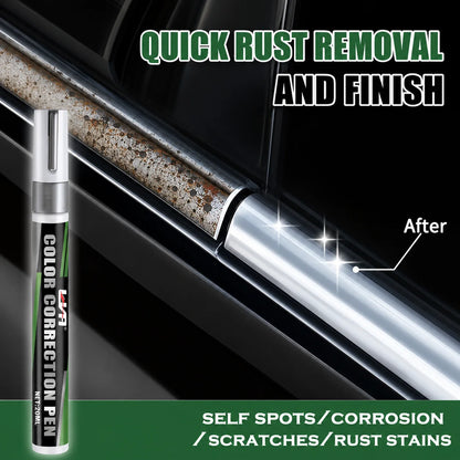 KJM Car Chrome Plating Repair Pen Metal Scratch Touch Up Paint Wheel Trim Rust Scratches Restoring Maintenance Pen