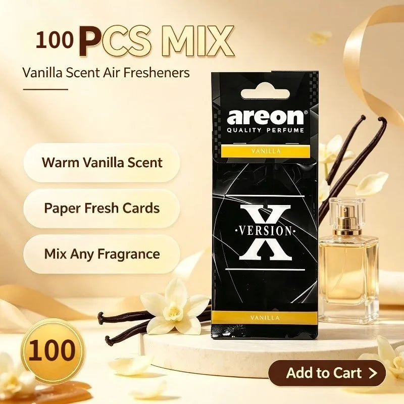 Version X Hanging Car Fragrance Paper Scent Cards 6 Mixed Scents For Car Home And Outdoor Scene Decoration