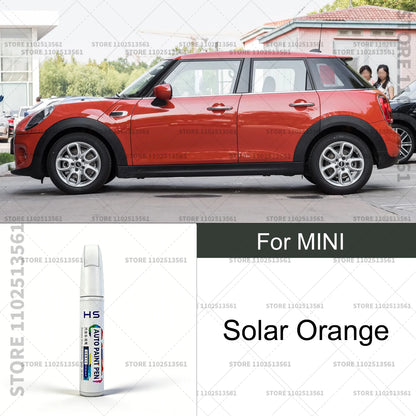 Car Paint Repair Pen Touch Up Scratch Remover DIY Auto Accessories For 2001-2025 MINI Black White lsland Blue Gold Green Grey