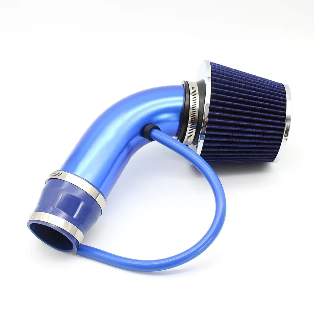 Car Modified High Flow Air Filter Mushroom Head Universal Air Filter 76mm Refitted Winter Cold Air Filter Intake Pipe Kit