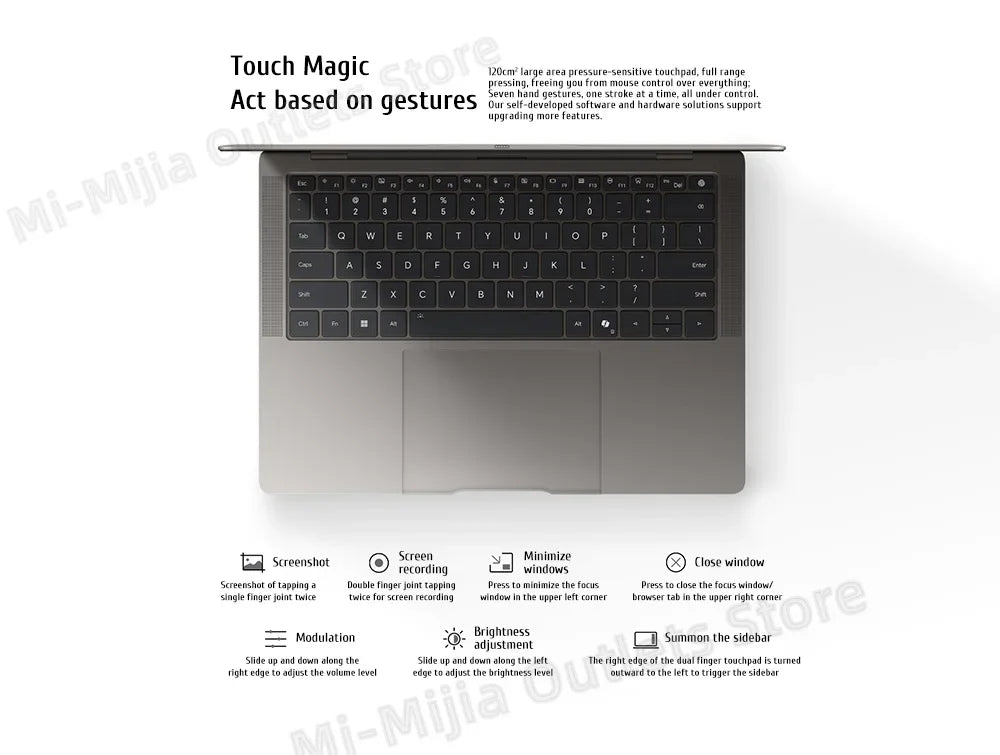 Honor MagicBook Art 14 Snapdragon Edition 1kg Ultra Thin Laptop X Elite 32G 1T 3.1K Eye Screen Notebook