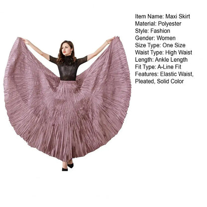 11 Colors Irregular Pleated A-line Skirt For Women High Waist Solid Color Loose Fashion Skirts Casual 2025 Spring New