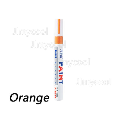 Car Paint Scratches Repair Brush Pen Black White Red Silver Waterproof Water Paint Marker Pen Car Tire Tread Care Automotive
