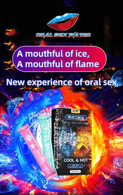 20Pcs Sex Toys Couples Women Oral Sex Candy Blowjob Popping Flirting Men Blowjobs Stimulate Enjoy Fire Ice Feeling Blowjob Toy