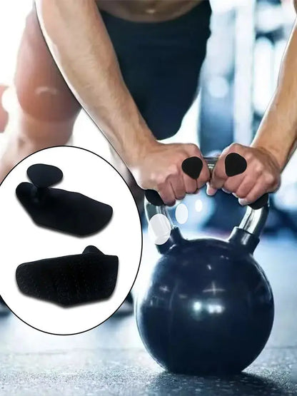 A Set of Silicone Gymnastics Grip Fingerless Fitness Gloves, Male and Female Pull Grip Cross Training Palm Grip Handle Protectio
