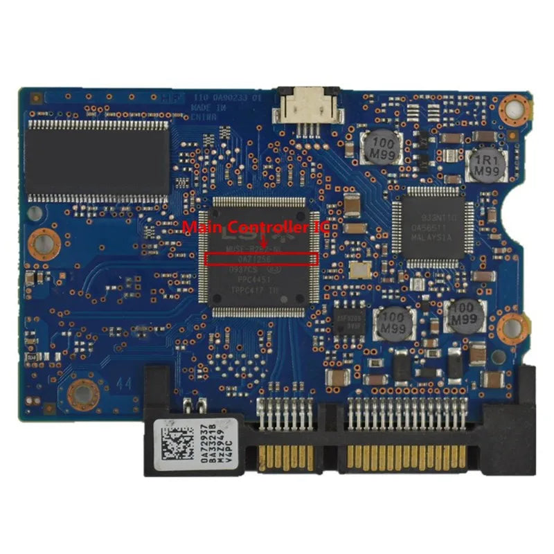 220 0A90233 01 110 0A90233 01 Hitachi IBM Desktop Hard Disk Circuit Board White Label: 0A72947, 0A72944, 0A72937, 0A71336, 0A713