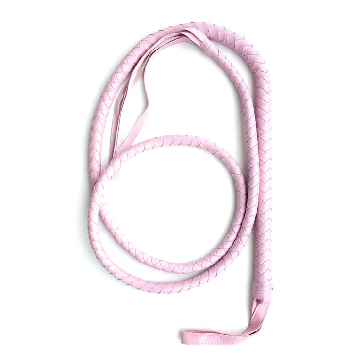 1.8M Long Faux Leather Bondage Whip Handle Riding Crop Fetish Flogger Sexy BDSM Toys for Adult Woman Halloween Costume Accessory