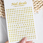 3D Glittery Gothic Letter Design Nail Art Stickers Uppercase Alphabet Letters Artistic Designs DIY Nail Art Decals Decoration #1