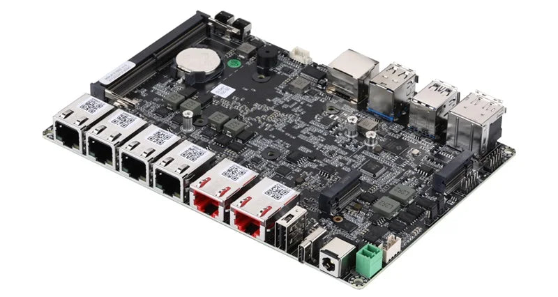 Qotom Mini PC Intel N100/ N305/ N355, 2x 10G Marvell AQC113 & 4x Intel I226V 2.5G LAN, DDR5 Router Appliance for OpenWrt/ Linux