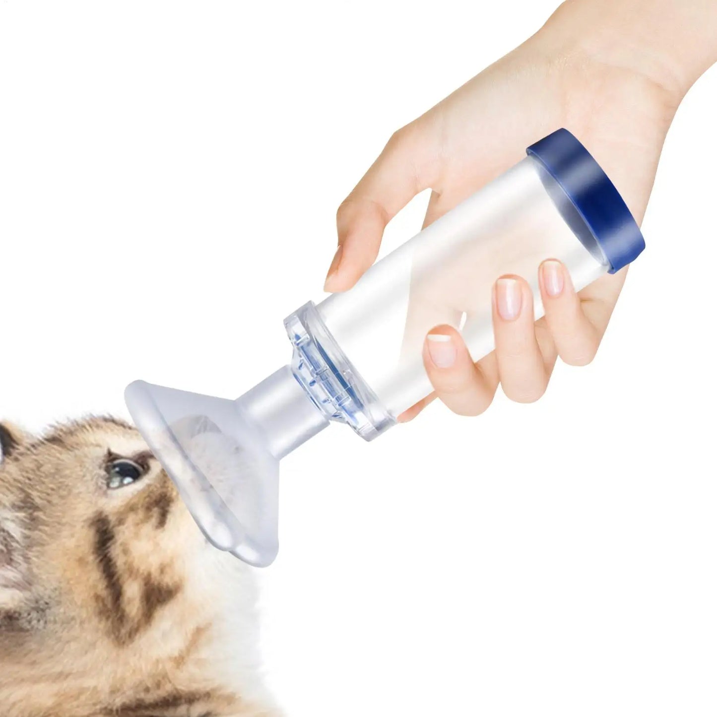 Pet Aerosol Chamber Cat Portable Inhaler Spacer With Medical PVC Mask Nebulizer Chamber For Animals Veterinary Equipment For Dog