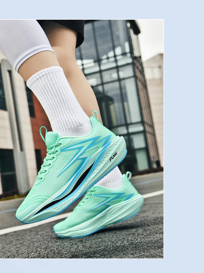 Men Running Shoes Speciality Marathon Sports Shoes Breathable Lightweight Carbon Board Women's Trend Athletic Sneakers Women