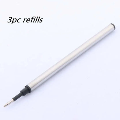 High Quality Copper WOOD RollerBall Pen brass Ebony spinning Red gold BALL POINT PEN Stationery Office school supplies Writing