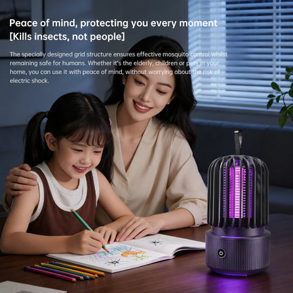 Lenovo Mosquito Killer Lamp Blue UV Light Attract Electric Shock 2-in-1 Bug Zapper 1200mAh Rechargeable For Patio Travel New