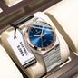 POEDAGAR Luxury Men's Watches Waterproof Luminous Date Week Men Watch Stainless Steel Casual Fashion Quartz Man Wristwatch Reloj