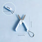 1pc Mini Portable Folding Scissors Creative In Pastel Colors Stainless Steel Paper Cutting Art Projects Office School Supplies