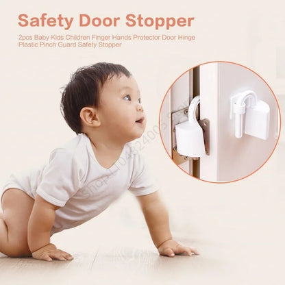 1/2 Pcs Finger Guard Baby Proofing Child Safety Plastic Door Stoppers Kids Safety Finger Pinch Hinge Guard Protector