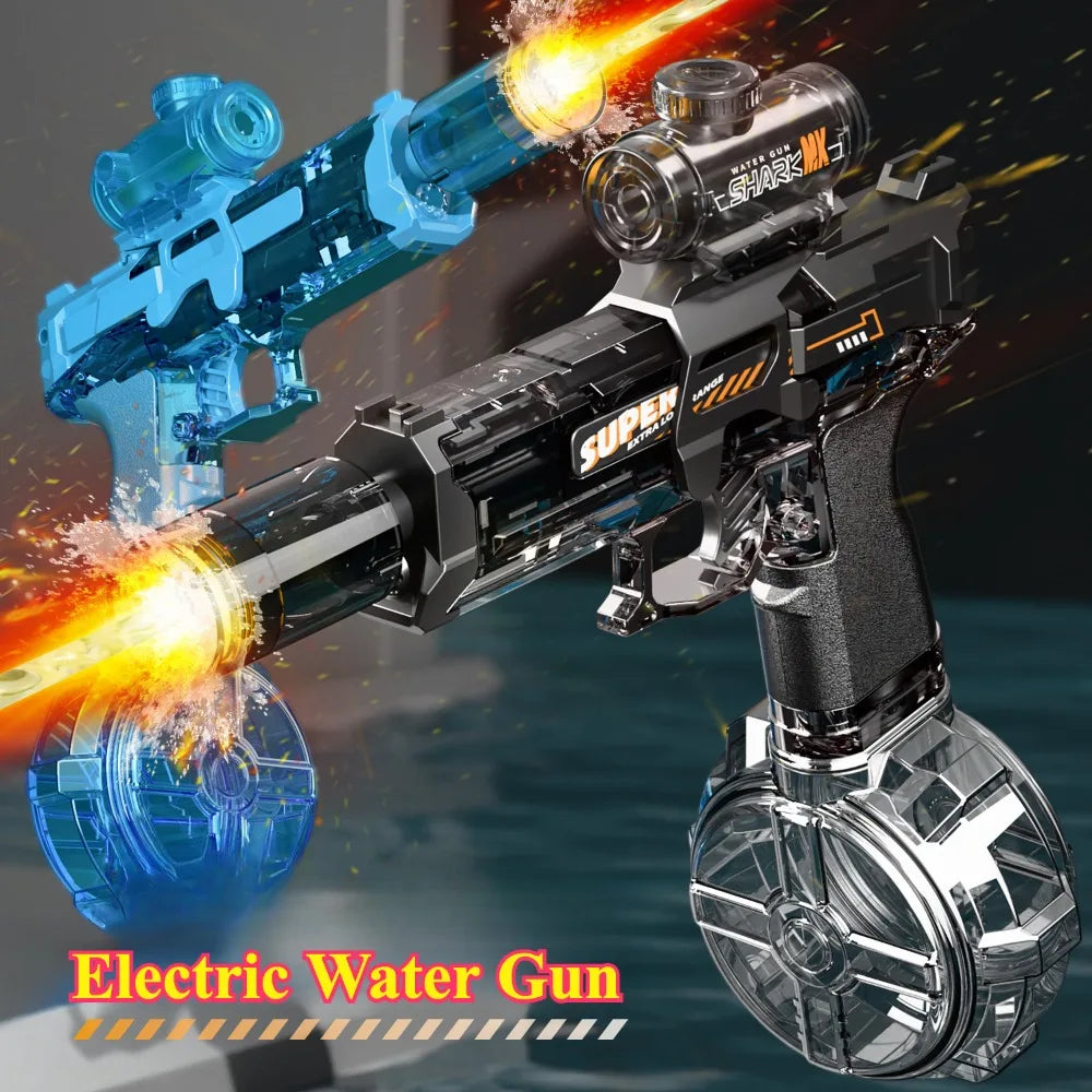 UMP45 Electric Water Gun Full Automatic Submachine with Light Large-Capacity Outdoor Beach Swimming Pool Shooting Game Kid Toy