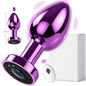 Anal Plug Vibrator APP Remote Control 10 Powerful Vibrations Prostate Massager with Flashing Light Base Adult Sex Toy for Couple