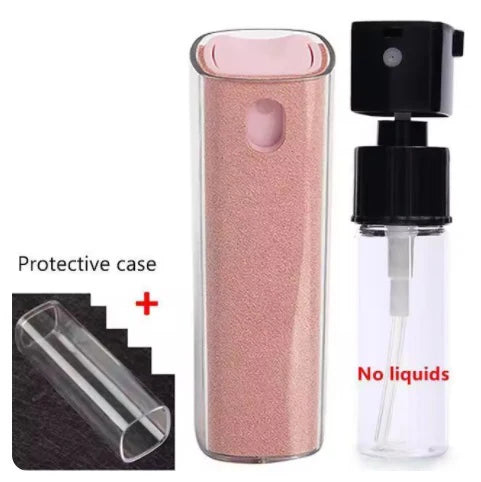 2-in-1 Mobile Phone Screen Spray Bottle Computer Screen Cleaner with Microfiber Cloth Set Cleaning Tools Car Cleaning Supplies