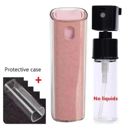2-in-1 Mobile Phone Screen Spray Bottle Computer Screen Cleaner with Microfiber Cloth Set Cleaning Tools Car Cleaning Supplies