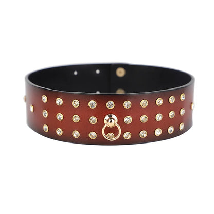 Genuine Leather Series Collar Slave Bed Neck Restraint Belt Strap BDSM Female Couple Bondage Erotic Fun Sex Toys Adult Games