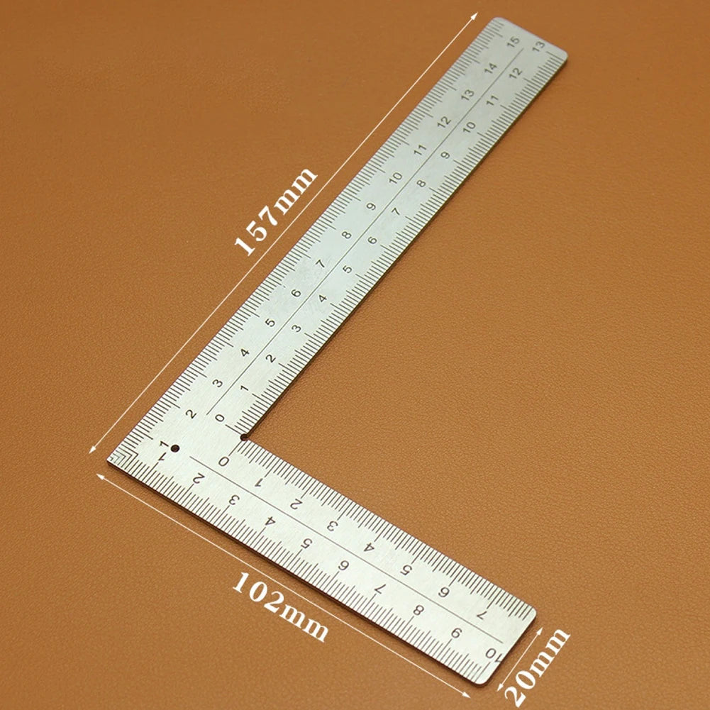 Mini Framing Ruler L Square Stainless Steel Right Angle Ruler Precision Measuring Layout Tool For Building Framing Gauges