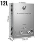 VEVOR LPG Liquefied Petroleum Gas Water Heater 6L 8L 10L 12L 16L 18L Liquefied Petroleum Gas Propane Butane Water Heater