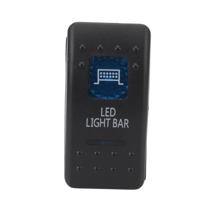 1pc 5 Pin Marine Switch SPST Carling Switch Car Boat Truck Rocker Switch 12V 24V ON-OFF Blue LED Waterpoof