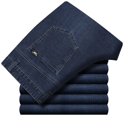High Waist Denim Jeanse For Men Pants Plus Size 40 42 Fashion Designer Jeans Trousers For Men Street Wear Straight Loose Autumn