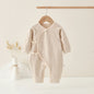 AYNIGIELL Spring Autumn 0-6 Months Baby Jumpsuit Cartoon Pattern Male and Female Infants 100%Cotton Rompers Infant Clothing