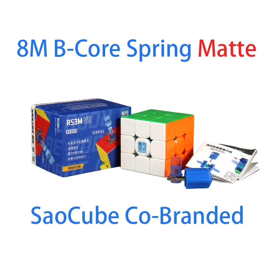 [SaoCube] MoYu RS3M V5 3X3 Magnetic Magic Speed Cube Stickerless Professional Fidget Toys SaoCube RS3 M V5 Cubo Magico Puzzle