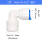 YQBS RO Aquarium Accessories Quick Connector 1/8 1/4 3/8 1/2 3/4BSP Male Thread Adapter Elbow Combination Tube