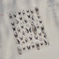 Jelly Butterfly 5D Nail Art Sticker Rhinestone Crystal Charming Shiny Insect Animals DIY Self Adhesive Decoration Manicure Decal