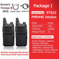 Retevis RT622 Mini Walkie Talkie 2pcs PMR446 Portable Two-way Radio PTT Walkie Talkies Communication Radio for Restaurant Hotel
