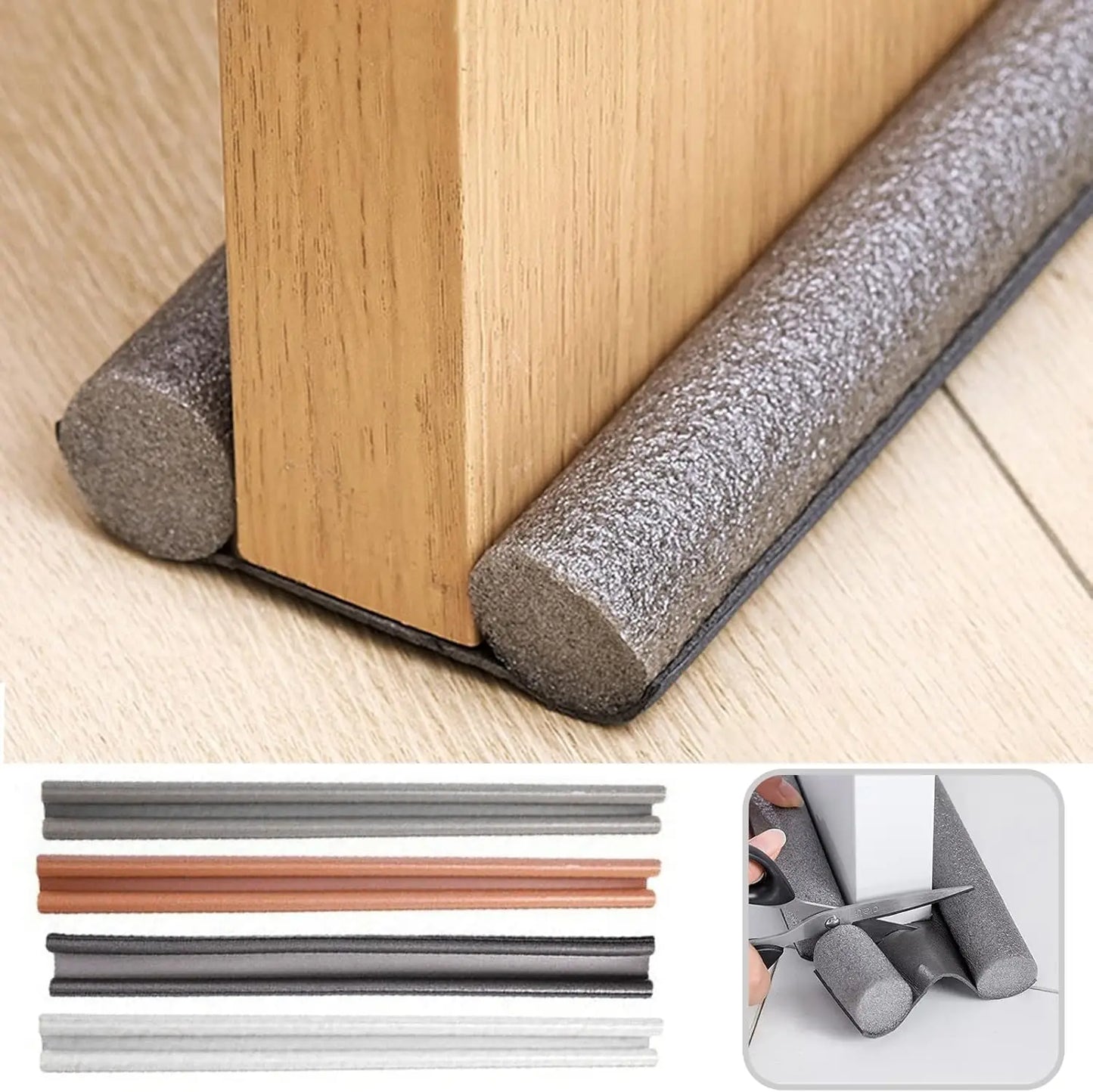 36" Door Draft Stopper – Adjustable Under-Door Seal to Block Cold Air, Noise & Dust (Fits Most Interior/Exterior Doors)