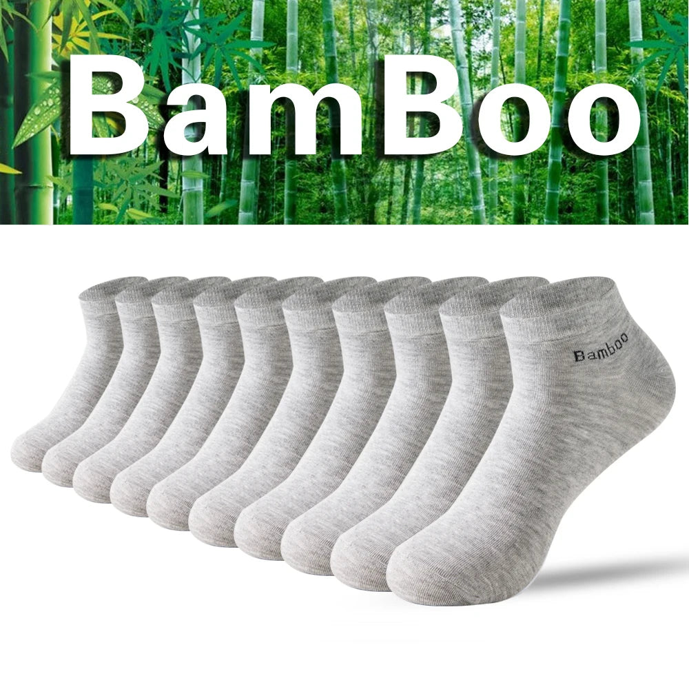 5 Pair5High Quality Man Bamboo Socks Sweat Absorbing Deodorizing Men's Business Casual Dress Socks Men Black Long Socks Gift Sox