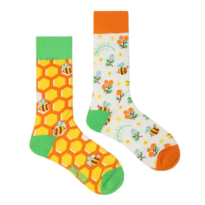 1 Pair Man Women Sock Original AB Tide Socks Colorful Cat Dog Koala Cow Cotton Socks Four Seasons Unisex Socks for Birthday Gift