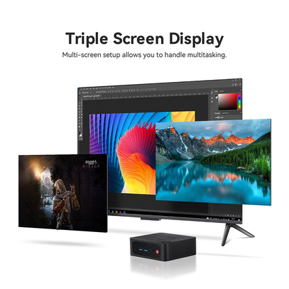 Beelink SER5 Max AMD Ryzen7 7735HS SER3 R3 3200U R5 5500U 5625U DDR4 16G RAM 500G Mini PC Support WiFi6 Type-C Desktop Computer
