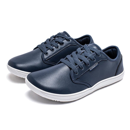 HOBIBEAR Unisex Wide Barefoot Shoes Women Men Zero Drop Minimalist Sneakers Artificial Leather Trail Walking Shoes