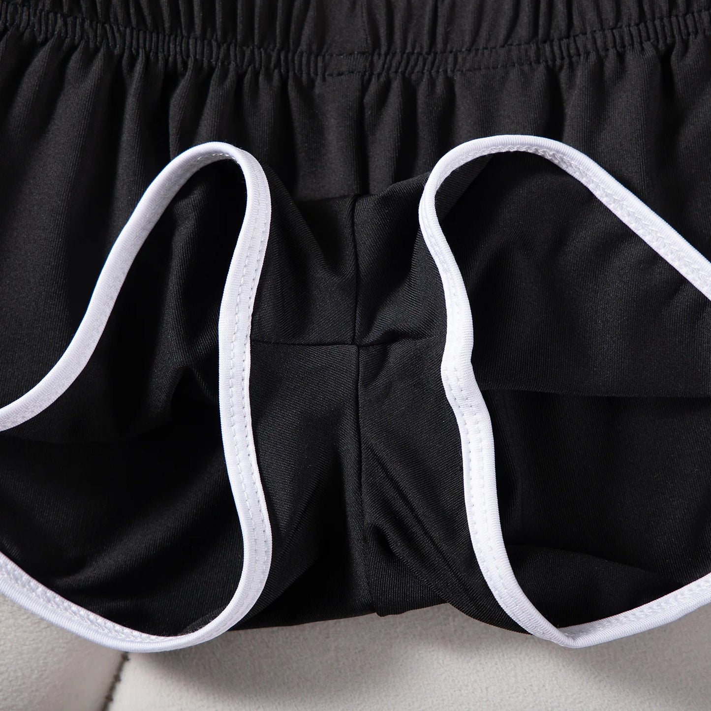 Sexy Running Elastic Sport Shorts Men's Summer Shorts Hot Pants Bar Nine Points Slim Fit Cotton Milk Silk Men's Fashion
