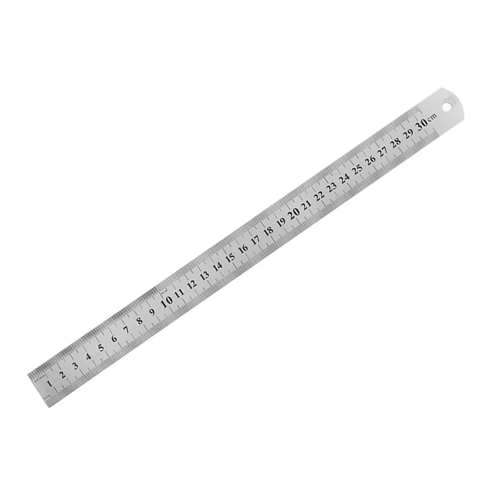 Metal Straight Ruler Stainless Steel Ruler Stationery Drafting Supplies Hand Tools Precision Double Sided Measuring Tool