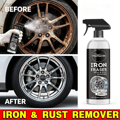 Car Wheel Rust Remover Spray Effective Cleaner Alloy Rims & Tire Stains Fast-Acting For Car Detailing Restores Shine 1-22pcs