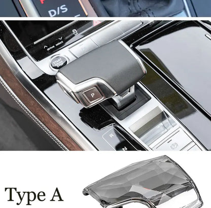 Left-hand drive LHD Crystal Gear Shift Knob Cover for Audi Q7 4M A6 C8 Q8 SQ5 A5 F5 A4 B9 S4 RS5 RS6 A7 4K SQ8 Gear Lever Handle