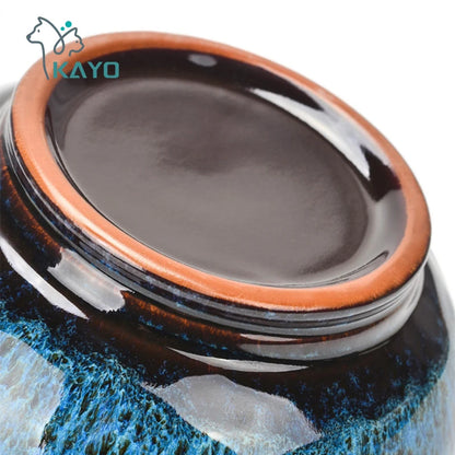 Cremation Urns for Human Ashes Pet Cat dog rabbit Place Funeral Small Animal Ceramic Urn coffin box keepsake
