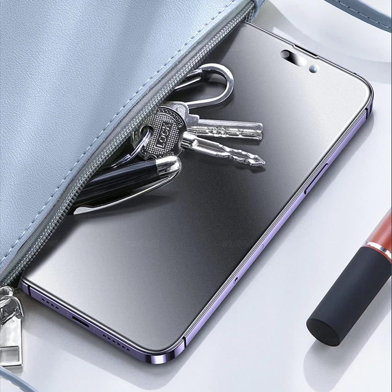 1-3Pcs Anti Fingerprint Frosted Matte Screen Protector for iPhone X XS 11 12 13 Mini 14 15 16 17 Air Pro Max Plus Tempered Glass