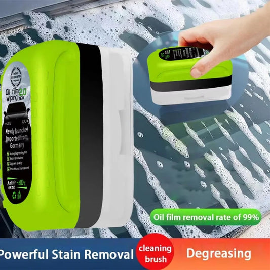 Car engine oil film cleaning brush, windshield rain and fog repellent, coating remover, automotive supplies