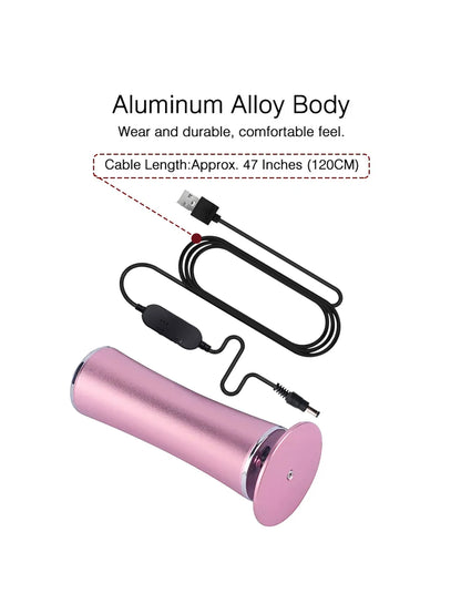Electric Foot File Callus Remover Pedicure Machine with 60 Replacement Sandpaper Disks Adjustable Speed Aluminum Foot Care Tool
