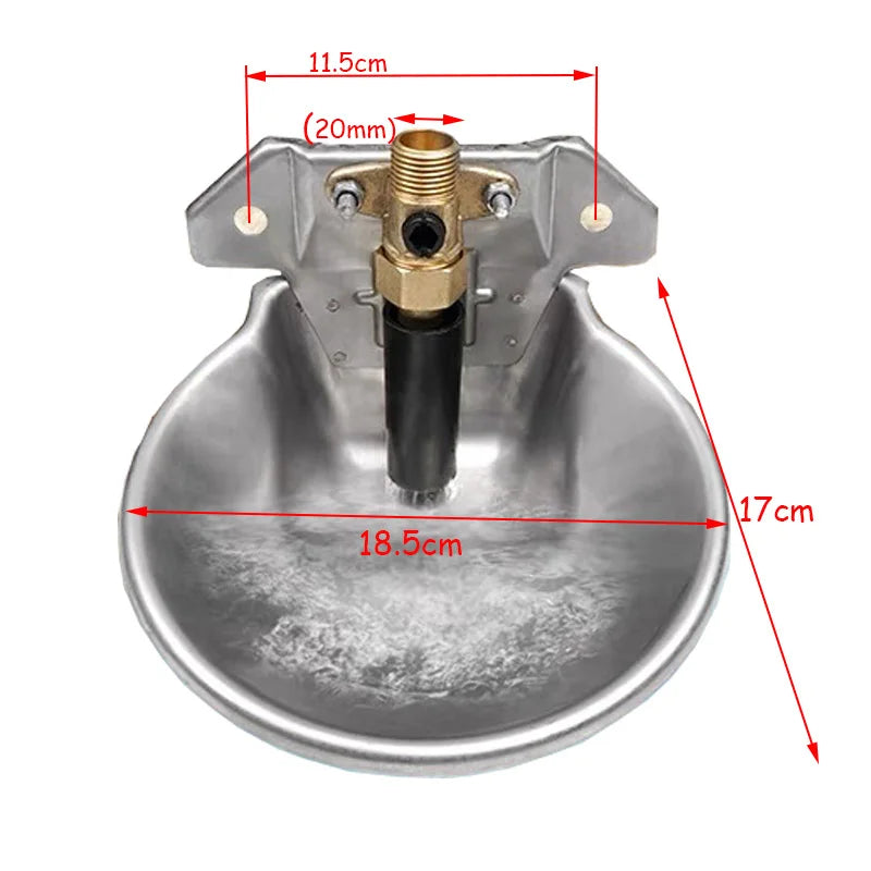 Automatic Goat Sheep Water Drinker Bowl Dog Feeding Trough Animals Drinker Water Bowl With Copper Or Plastic Valve Farm